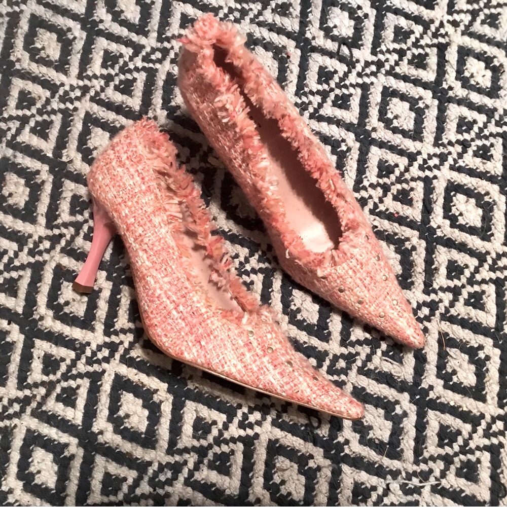 Bonnibel shoes, pink tweed